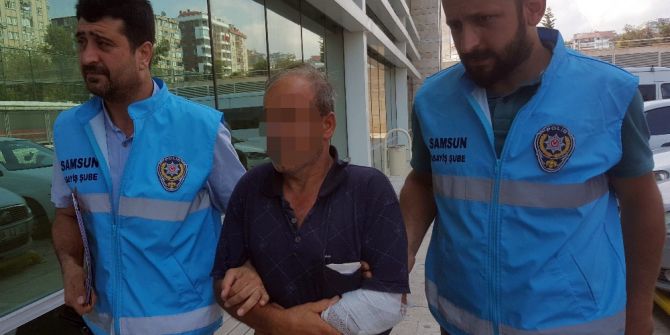 Kızını darp edip bıçakla yaraladığı iddia edilen baba gözaltına alındı