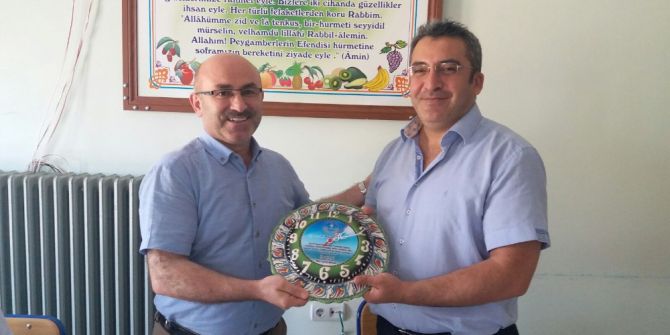 İlçe Milli Eğitim Şube Müdürü Alp’e veda yemeği