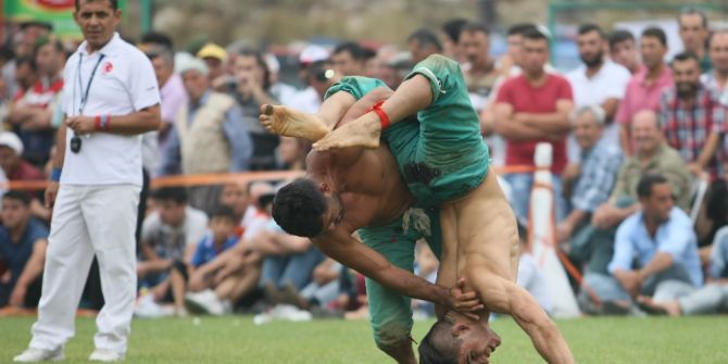 Türk güreşine damga vuran pehlivanlar Kızıldağ’da