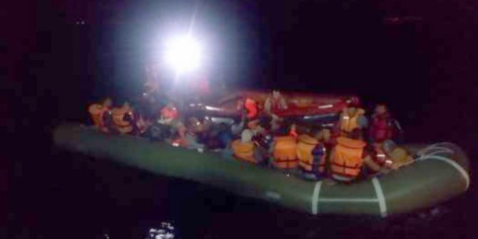 Kuşadası Körfezi’nde 56 kaçak göçmen yakalandı