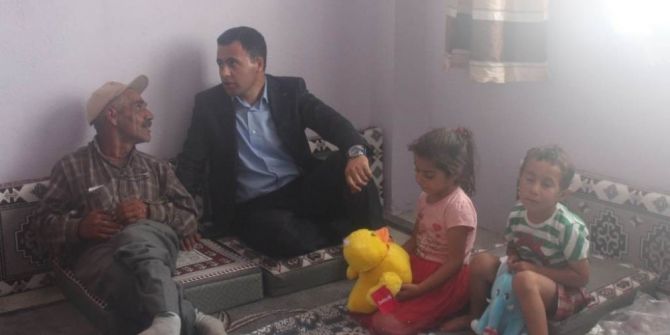 Kaymakam Uzan’dan yaşlı ve hasta ziyaret