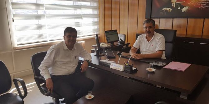 Başkan Yalçın, Mal Müdürü Tekin’le bir araya geldi