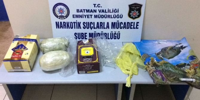 Batman’da 2 kilo 60 gram esrar ele geçirildi