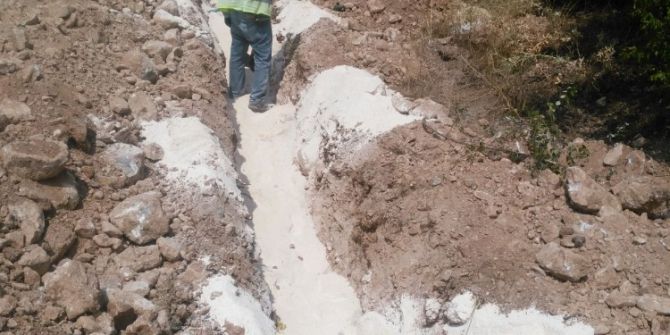 Kozanlı’ya beş günde terfi hattı döşendi