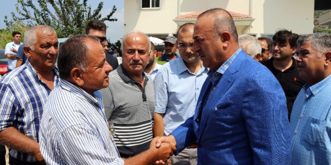 Dışişleri Bakanı Antalya’da taziye ziyaretinde bulundu