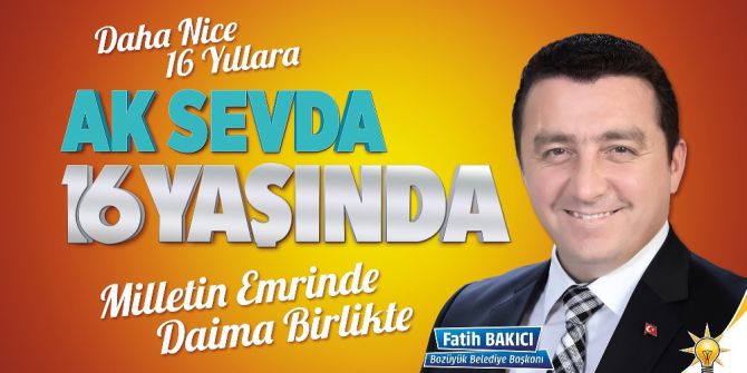 Başkan Bakıcı’dan 16. yıl kutlama mesajı