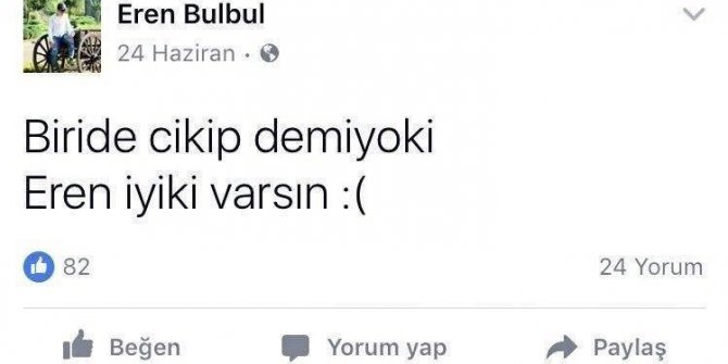 Tüm Türkiye ‘İyi ki varsın Eren!’ diyor