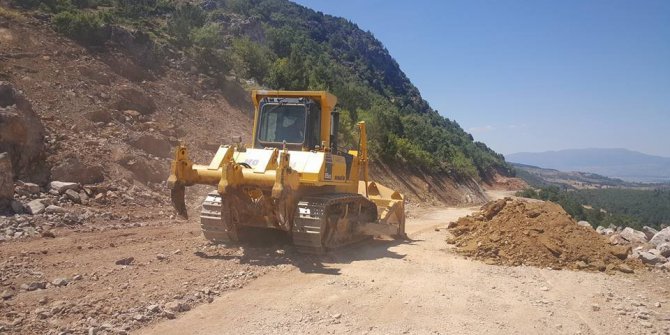 Simav’da yol genişletme ve asfaltlama çalışması