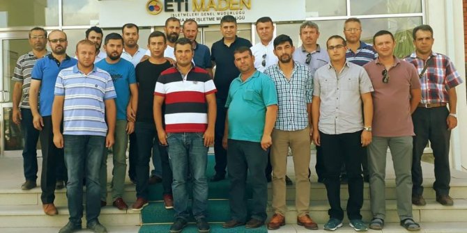 Eti Maden Kırka Bor İşletme Müdürü Ayten’e çalışanlardan anlamlı kutlama