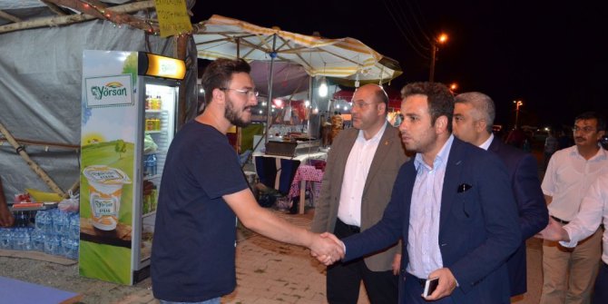 Milletvekili İshak Gazel ve AK Parti İl Başkanı Ali Çetinbaş Hisarcık Festivali’ni gezdi