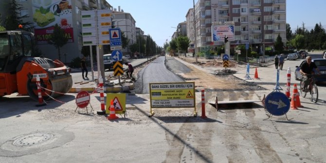 Ereğli’de İstasyon Caddesi yenileniyor