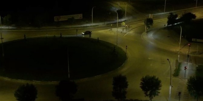 Şehrin göbeğinde tehlikeli drift