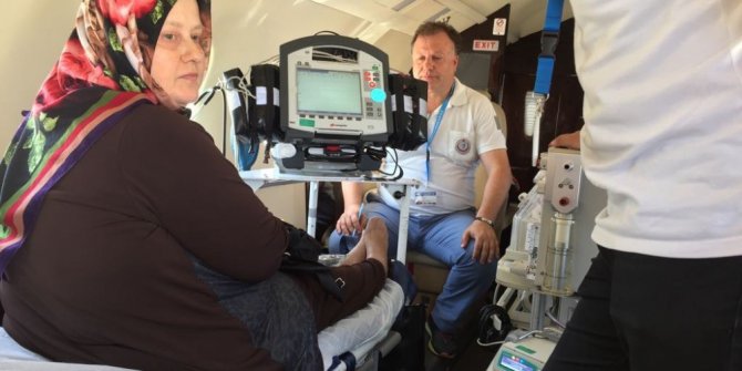 Kalp cihazı alarm verdi, ambulans uçakla Ankara’ya gönderildi
