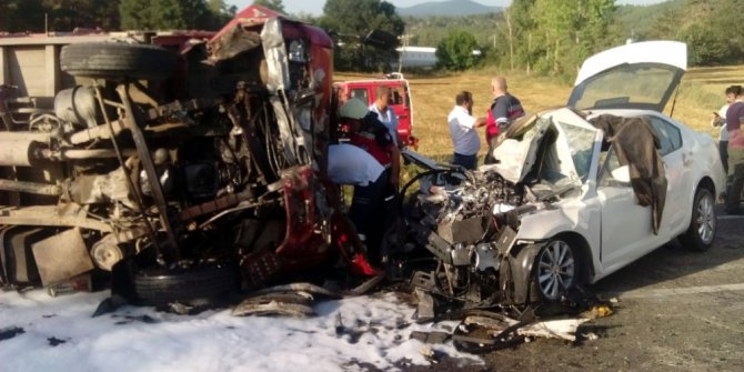 Sakarya’da katliam gibi kaza: 1 ölü, 9 yaralı