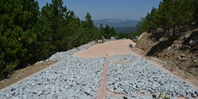 Gediz Muratdağı Termal Kayak Merkezi’nde yürütülen çalışmalar