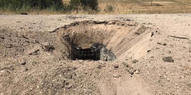 Silvan’da yola tuzaklanan patlayıcı imha edildi