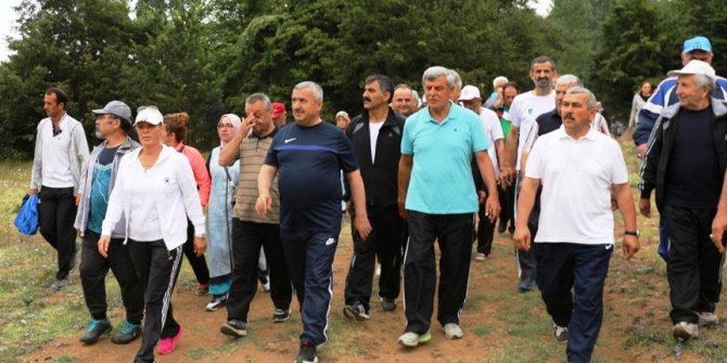 Körfezliler sağlık için yürüdü