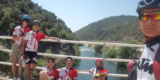 Nazillili bisikletlilerden kamplı bisiklet turu