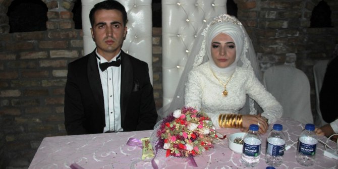 Gelin ile damada en mutlu günlerinde elektrik şoku