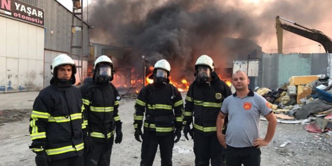 Yüksek gerilim hattı yangına neden oldu