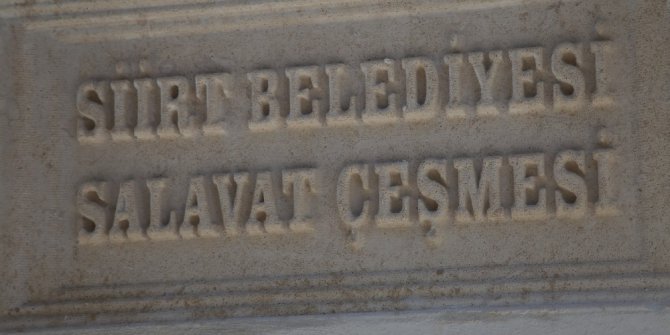 Siirt’te mezarlıklara ‘salavat’ çeşmesi yaptırılıyor