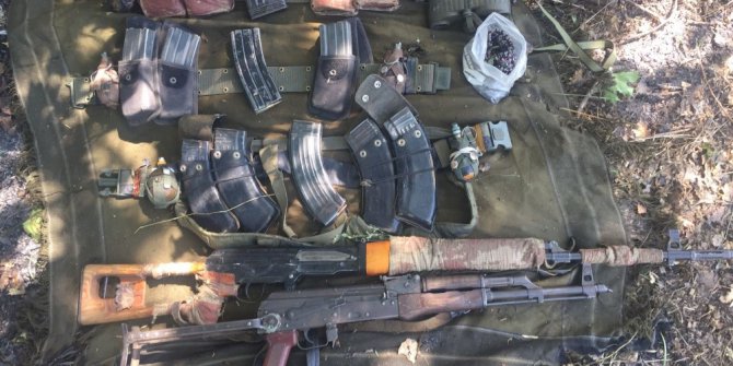 Bingöl’de terör operasyonunda keskin nişancı tüfeği ve el bombaları ele geçirildi