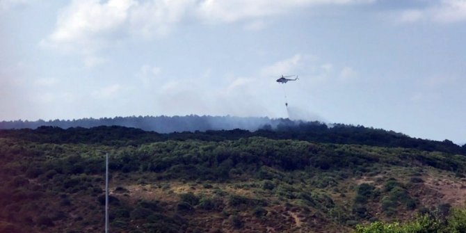 Sarıyer’de orman yangını, 15 dönüm alan zarar gördü