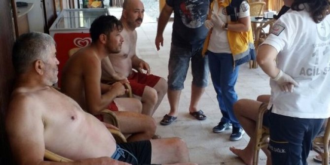 Polis memuru boğulmaktan son anda kurtarıldı