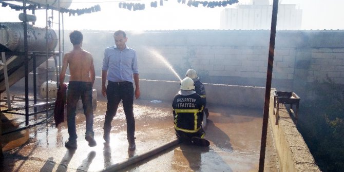 Gaziantep’te iplik fabrikasında büyük yangın