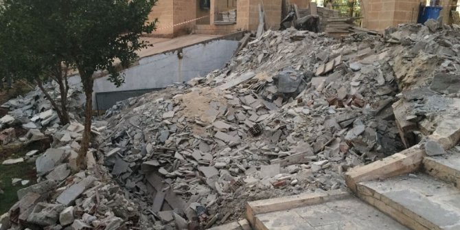 Balıklıgöl’de çalışma sırasında tünelde göçük meydana geldi