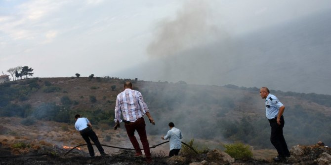 Sinop’ta örtü yangını