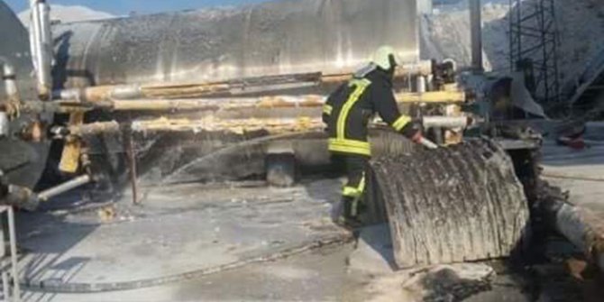 Şantiyede çıkan yangın korkuttu