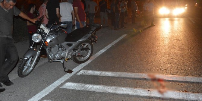 Motosikletin çarptığı yaşlı adam öldü