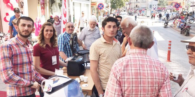 Kahve ikramı ile tanıtım