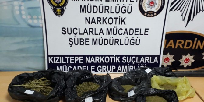 Kızıltepe’de 1,5 kilogram esrar ele geçirildi