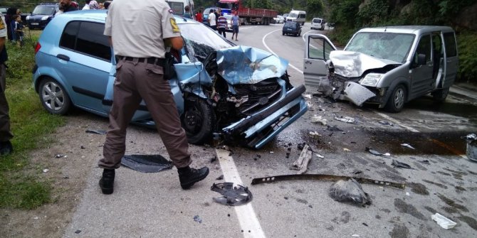 Giresun’da trafik kazası: 4 yaralı