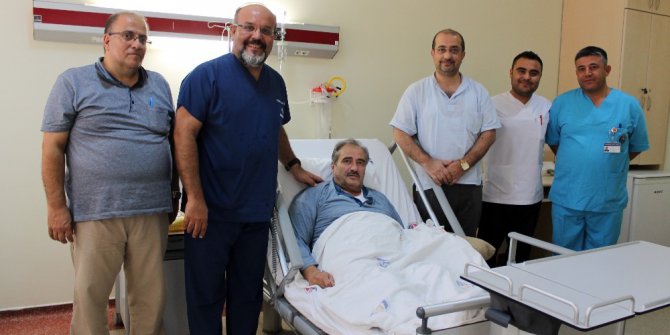 Hava ambulansıyla Gaziantep’e getirilen hasta yeniden yaşama tutundu