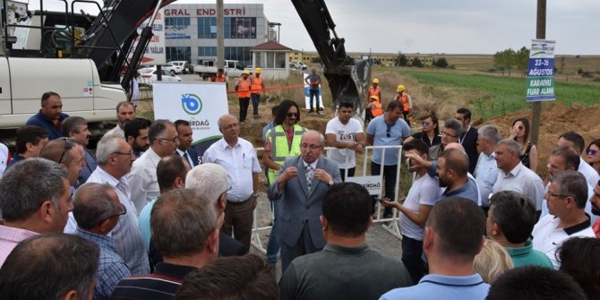Çorlu-Ergene Çırak Bayırı yol projesinin temeli etıldı