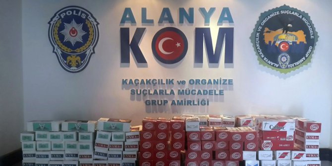 Alanya’da kaçak tütün satıcılarına operasyon