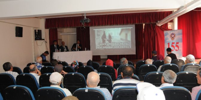 Toplum Destekli Polislik Şube Müdürlüğü görevlilerinden vatandaşlara dolandırıcılık uyarısı