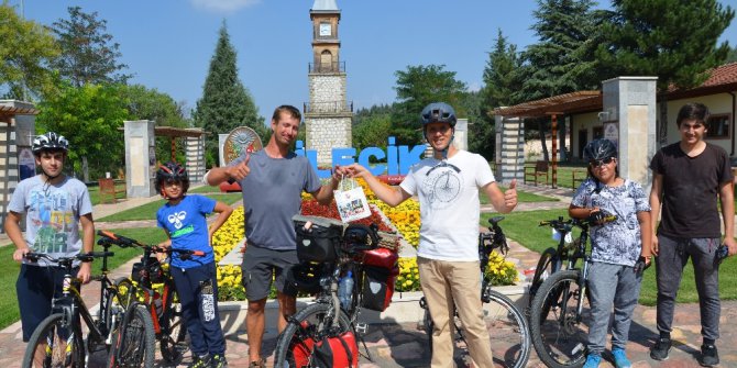 Bilecik, bisikletli konuklarını ağırlamaya devam ediyor