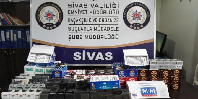 Sivas’ta kaçak sigara operasyonu