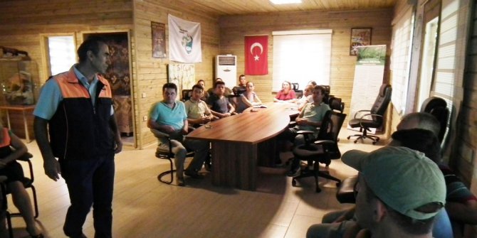 Marmaris Milli Parkında yangın eğitimi