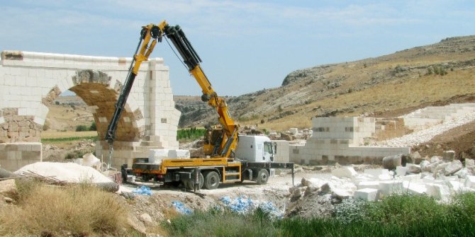 Tarihi Septimius Severus Köprüsündeki restorasyon çalışmalarında sona gelindi