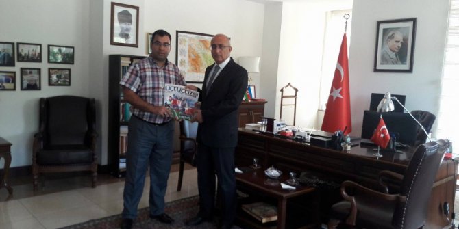 Eskişehir Azerbaycan Derneği Başkanı Aydın’ın "Kardeş Şehir" protokolü görüşmeleri