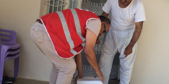 Kızılay’dan 50 aileye yardım