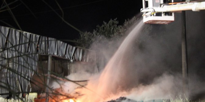 Katı yakıt üretim tesisinde bir ayda iki yangın