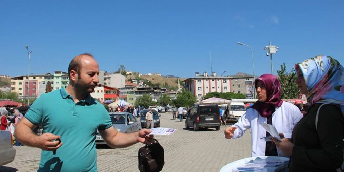 Vatandaşları kalp krizi konusunda bilgilendirdiler