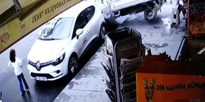 Esenyurt’ta kamyonet dehşeti kamerada