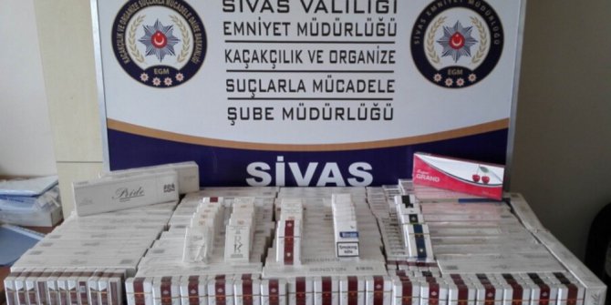 Sivas’ta kaçak sigara operasyonu